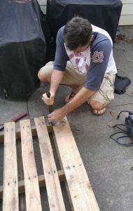 Doug with the Pallet