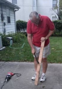 Duane with some wood